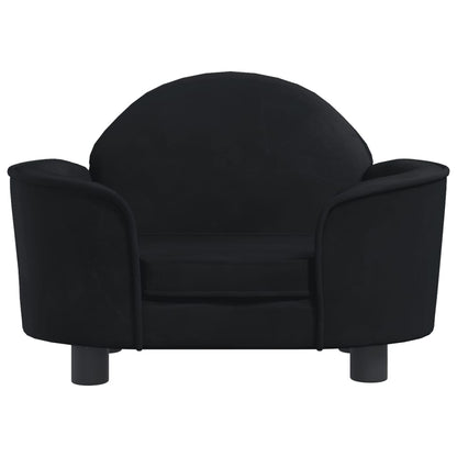 vidaXL Lit pour chien noir 66x40x45 cm velours