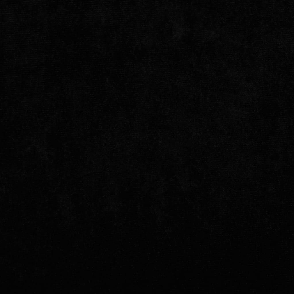 vidaXL Lit pour chien noir 66x40x45 cm velours