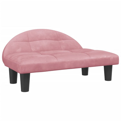 vidaXL Lit pour chien rose 70x52x30 cm velours