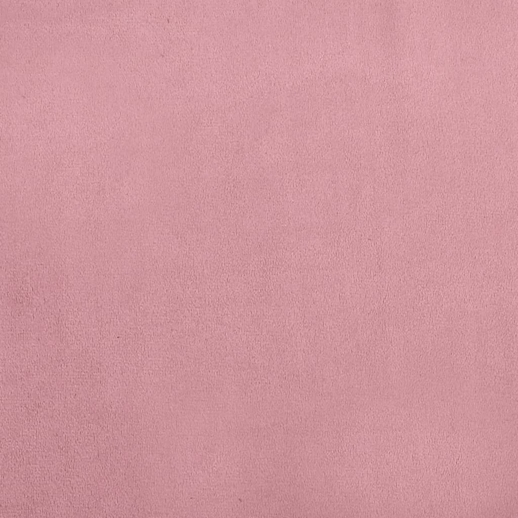 vidaXL Lit pour chien rose 70x52x30 cm velours