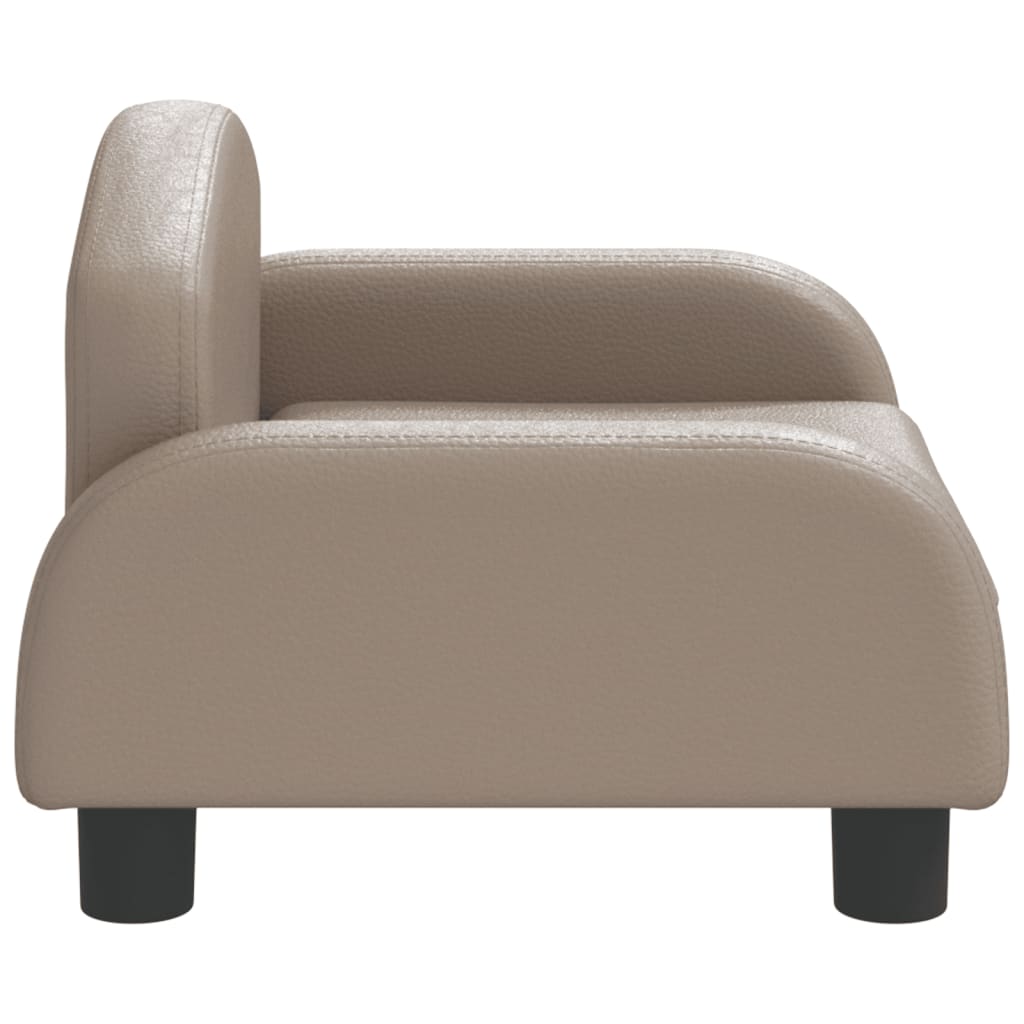 vidaXL Lit pour chien cappuccino 50x40x30 cm similicuir