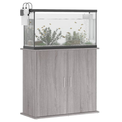 vidaXL Support pour aquarium sonoma gris 81x36x73 cm bois d'ingénierie