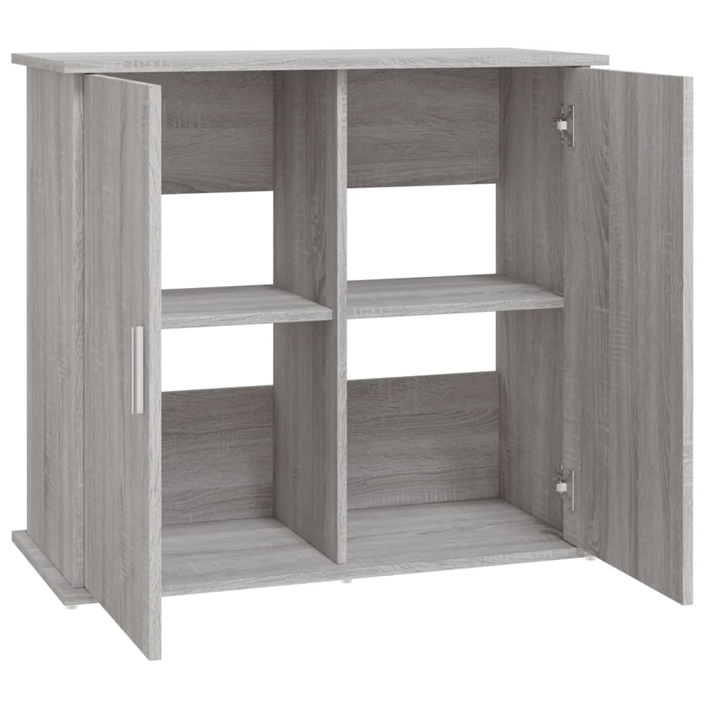 vidaXL Support pour aquarium sonoma gris 81x36x73 cm bois d'ingénierie