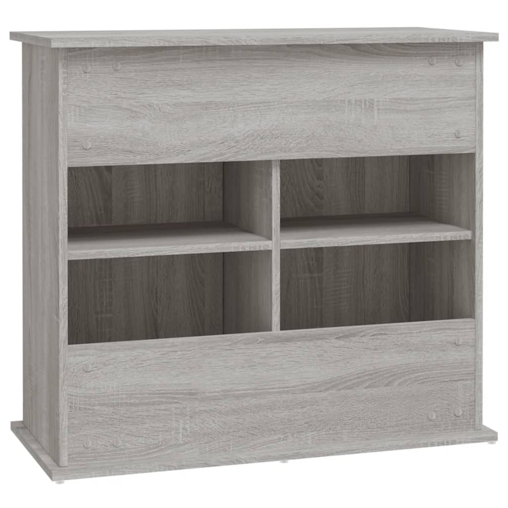 vidaXL Support pour aquarium sonoma gris 81x36x73 cm bois d'ingénierie