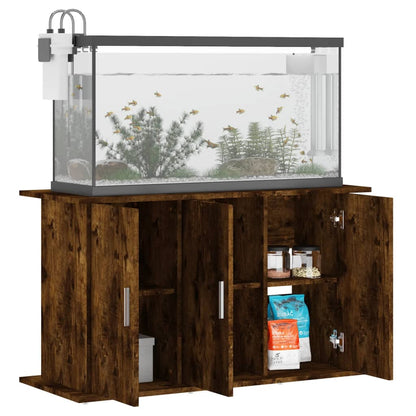 vidaXL Support pour aquarium chêne fumé 101x41x58 cm bois d'ingénierie