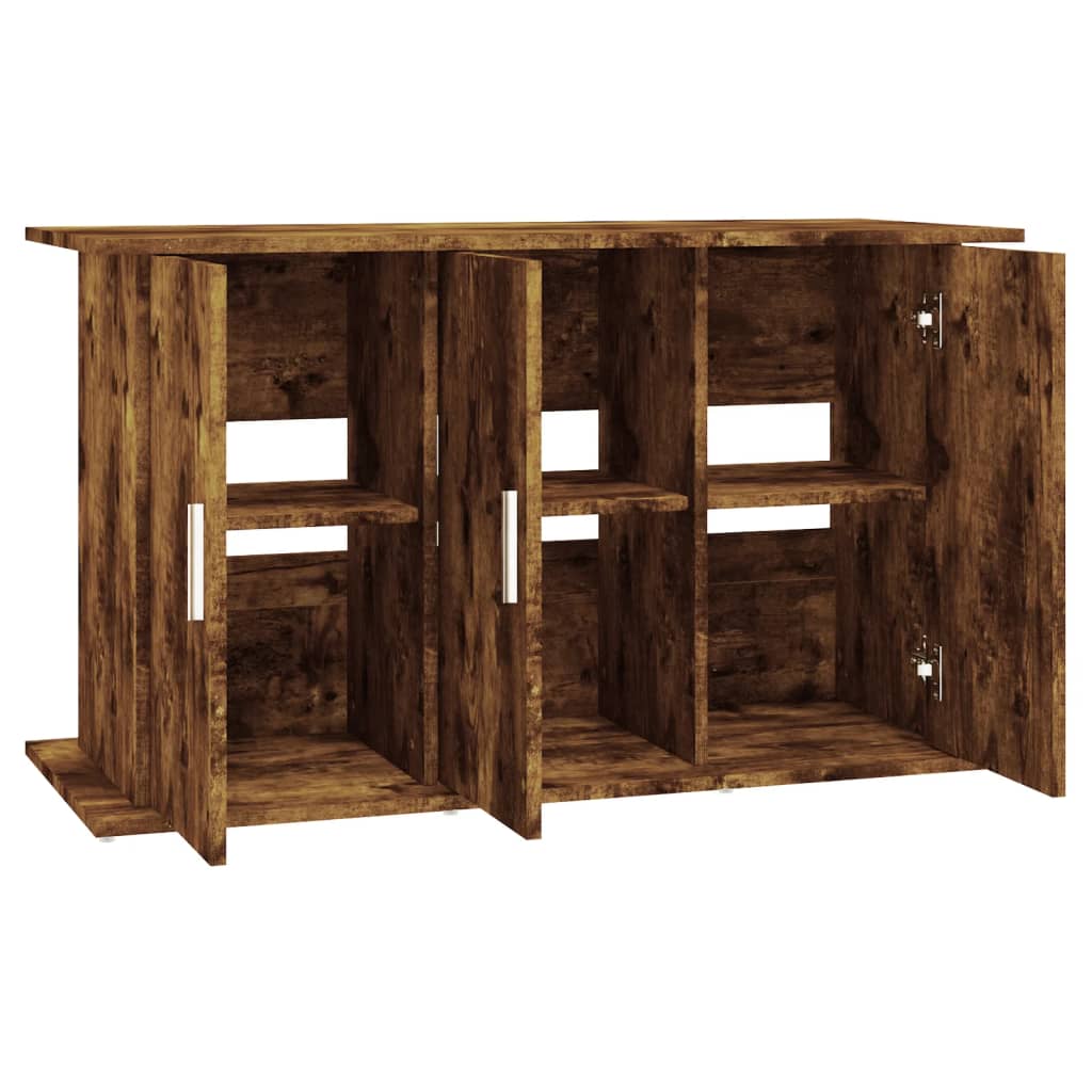 vidaXL Support pour aquarium chêne fumé 101x41x58 cm bois d'ingénierie
