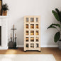 vidaXL Porte-bûches avec roulettes 40x49x110 cm bois massif de pin