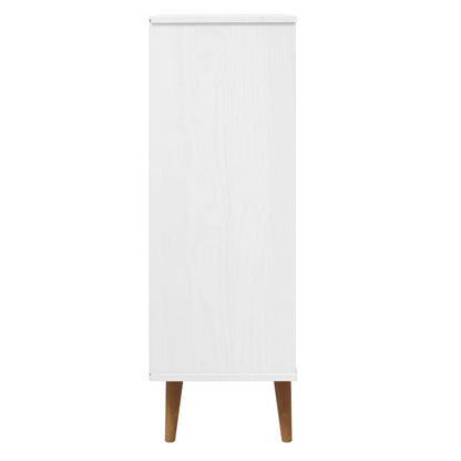 vidaXL Armoire à chaussures MOLDE Blanc 59,5x35x103 cm Bois de pin