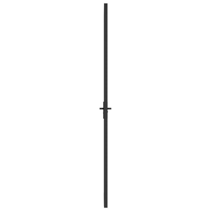 vidaXL Porte intérieure 76x201,5 cm Noir Verre ESG et aluminium