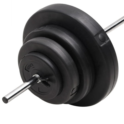 vidaXL Barre d'haltères avec plaques 60 kg