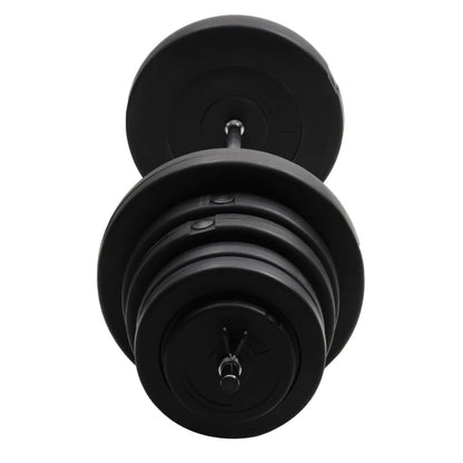 vidaXL Barre d'haltères avec plaques 90 kg