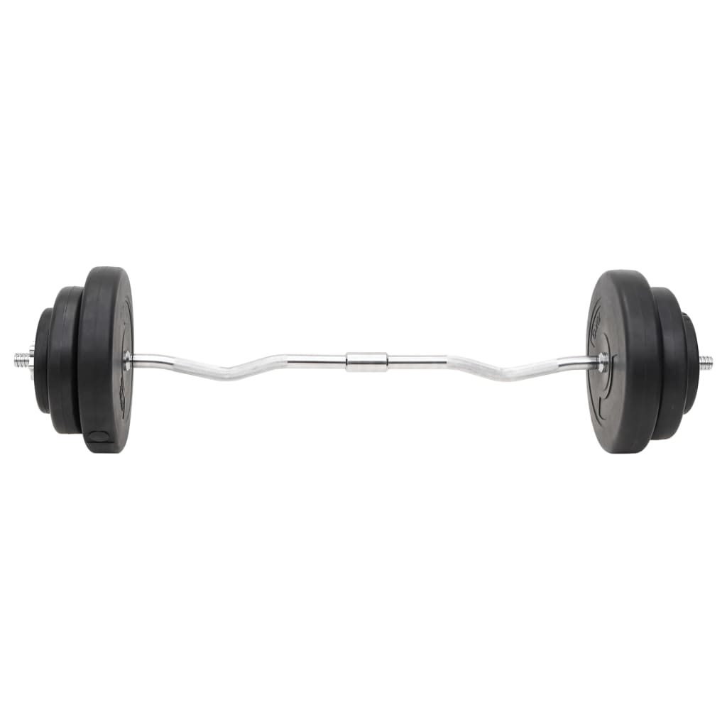 vidaXL Ensemble d'haltères et de barres avec plaques 60 kg