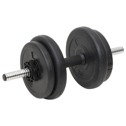 vidaXL Ensemble d'haltères et de barres avec plaques 60 kg
