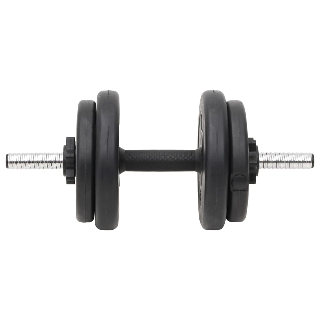 vidaXL Ensemble d'haltères et de barres avec plaques 60 kg