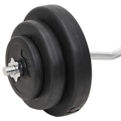 vidaXL Ensemble d'haltères et de barres avec plaques 60 kg