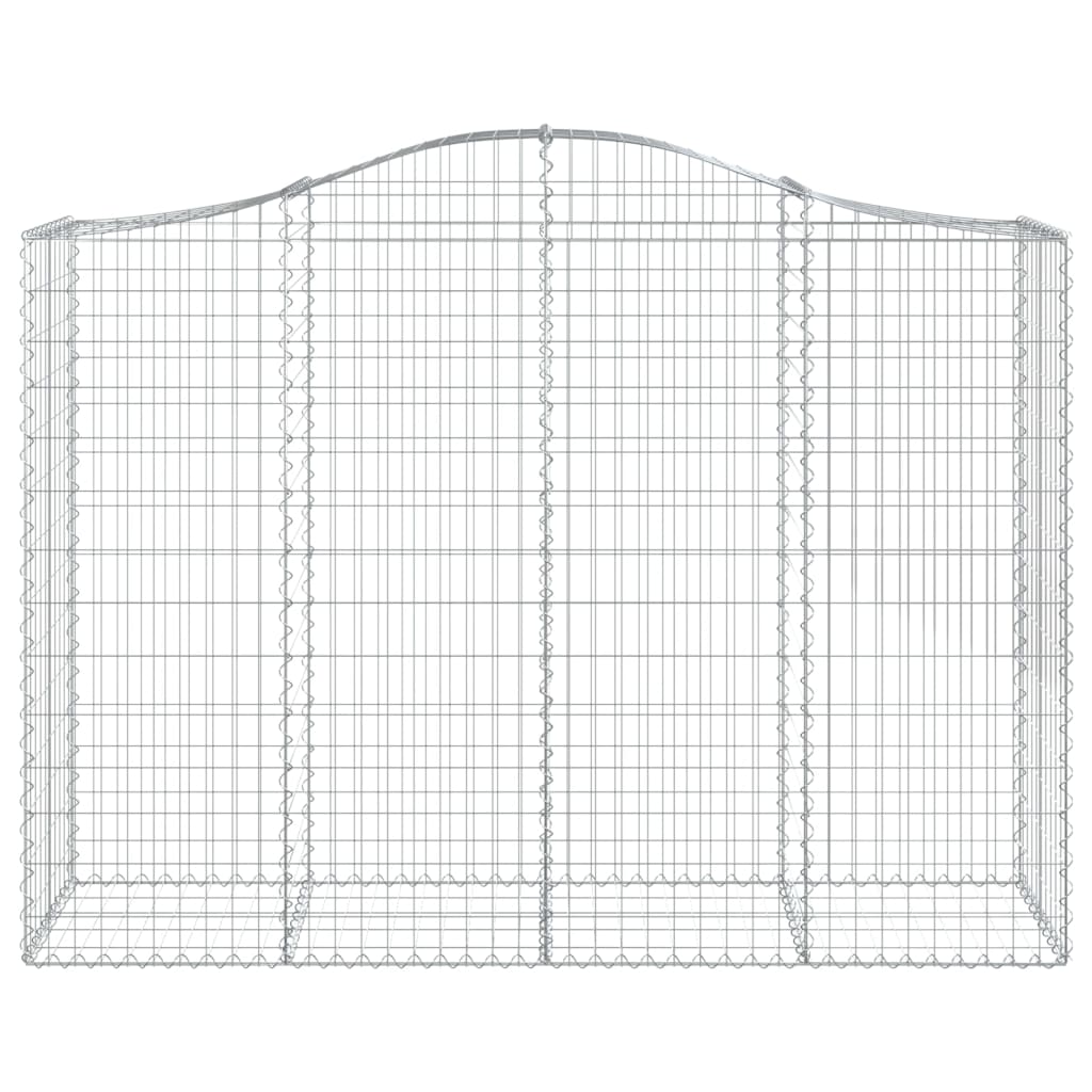 vidaXL Paniers à gabions arqués 50 pcs 200x50x140/160 cm Fer galvanisé