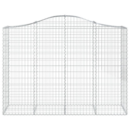 vidaXL Paniers à gabions arqués 50 pcs 200x50x140/160 cm Fer galvanisé