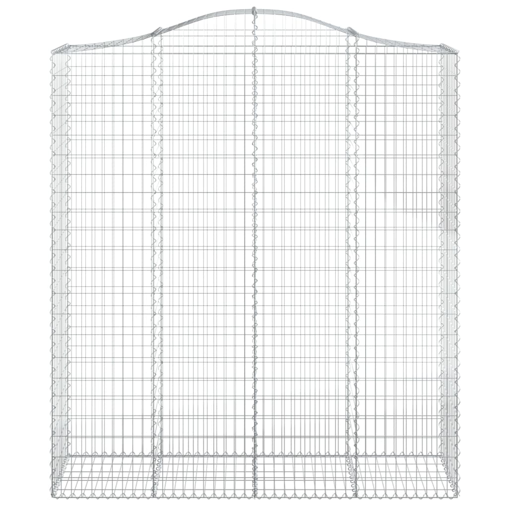vidaXL Paniers à gabions arqués 10 pcs 200x50x220/240 cm Fer galvanisé