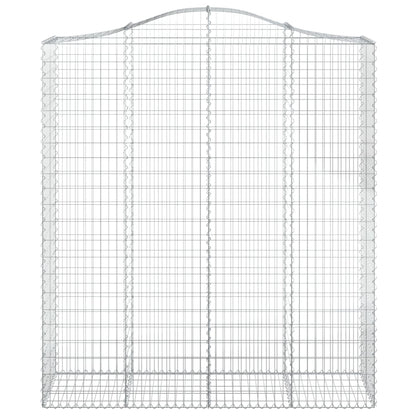 vidaXL Paniers à gabions arqués 10 pcs 200x50x220/240 cm Fer galvanisé