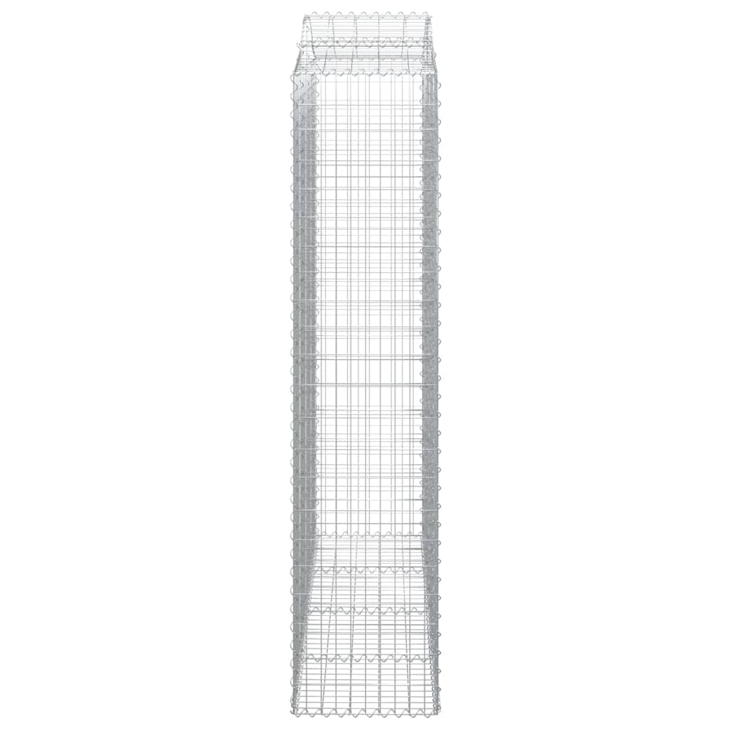 vidaXL Paniers à gabions arqués 10 pcs 200x50x220/240 cm Fer galvanisé