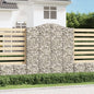 vidaXL Paniers à gabions arqués 10 pcs 200x50x220/240 cm Fer galvanisé