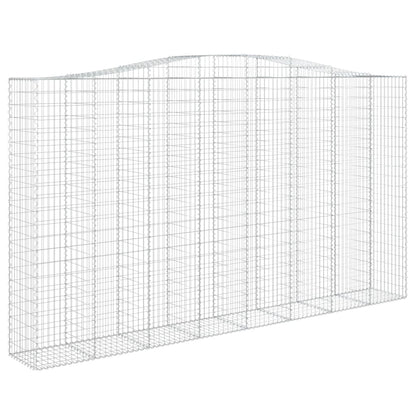 vidaXL Paniers à gabions arqués 10 pcs 400x50x220/240 cm Fer galvanisé