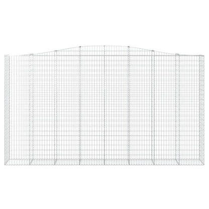 vidaXL Paniers à gabions arqués 10 pcs 400x50x220/240 cm Fer galvanisé
