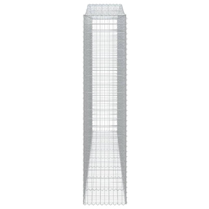vidaXL Paniers à gabions arqués 10 pcs 400x50x220/240 cm Fer galvanisé