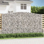 vidaXL Paniers à gabions arqués 10 pcs 400x50x220/240 cm Fer galvanisé