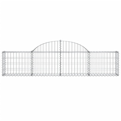 vidaXL Paniers à gabions arqués 11 pcs 200x30x40/60 cm Fer galvanisé