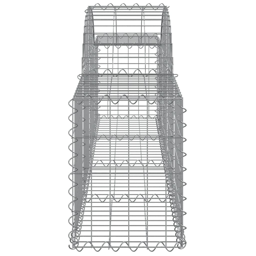 vidaXL Paniers à gabions arqués 13 pcs 200x30x40/60 cm Fer galvanisé