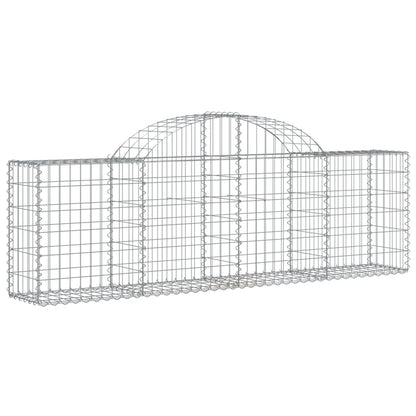 vidaXL Paniers à gabions arqués 20 pcs 200x30x60/80 cm Fer galvanisé
