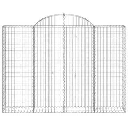 vidaXL Paniers à gabions arqués 10 pcs 200x30x140/160 cm Fer galvanisé
