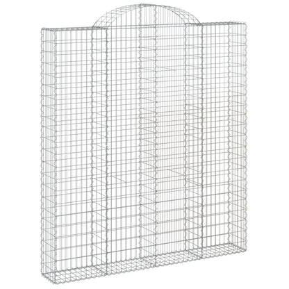 vidaXL Paniers à gabions arqués 8 pcs 200x30x220/240 cm fer galvanisé