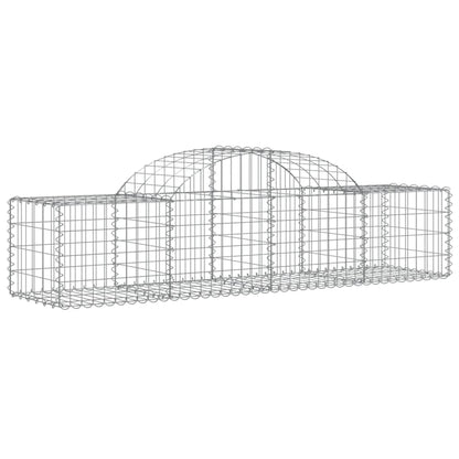 vidaXL Paniers à gabions arqués 40 pcs 200x50x40/60 cm fer galvanisé