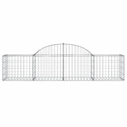 vidaXL Paniers à gabions arqués 40 pcs 200x50x40/60 cm fer galvanisé