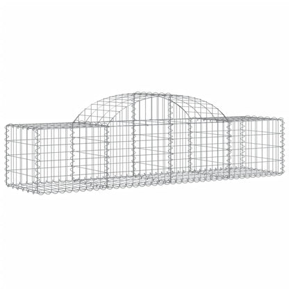 vidaXL Paniers à gabions arqués 50 pcs 200x50x40/60 cm fer galvanisé