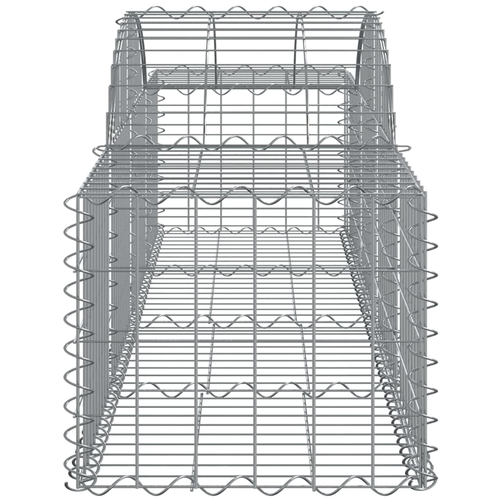 vidaXL Paniers à gabions arqués 50 pcs 200x50x40/60 cm fer galvanisé