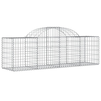vidaXL Paniers à gabions arqués 50 pcs 200x50x60/80 cm fer galvanisé