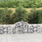 vidaXL Paniers à gabions arqués 50 pcs 200x50x60/80 cm fer galvanisé
