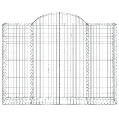vidaXL Paniers à gabions arqués 30 pcs 200x50x140/160 cm Fer galvanisé