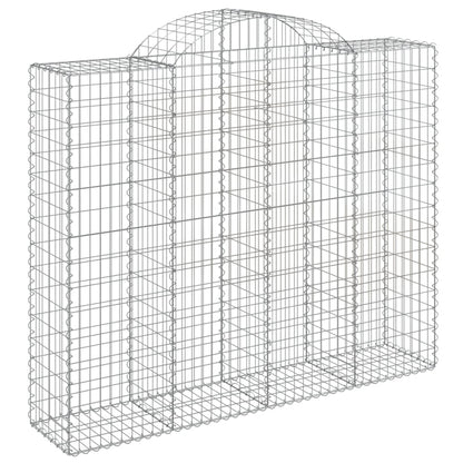 vidaXL Paniers à gabions arqués 20 pcs 200x50x160/180 cm Fer galvanisé
