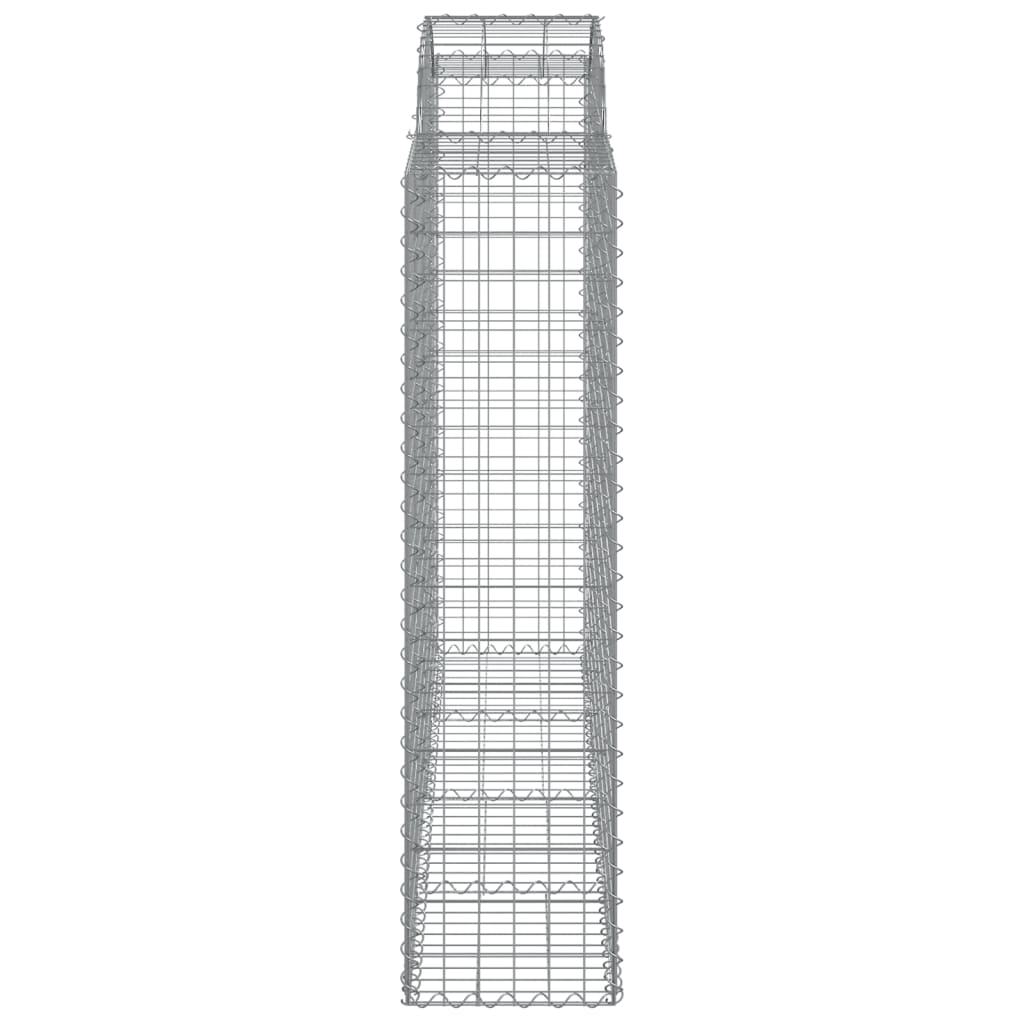 vidaXL Paniers à gabions arqués 20 pcs 200x50x160/180 cm Fer galvanisé