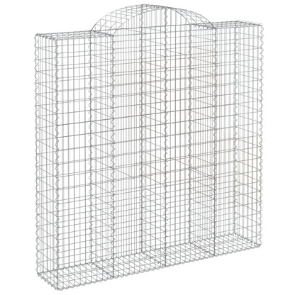 vidaXL Paniers à gabions arqués 11 pcs 200x50x200/220 cm Fer galvanisé