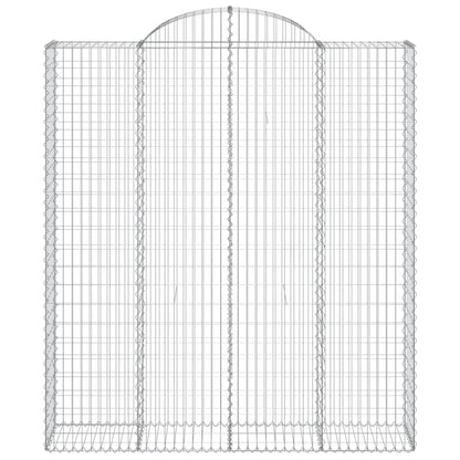 vidaXL Paniers à gabions arqués 7 pcs 200x50x220/240 cm Fer galvanisé