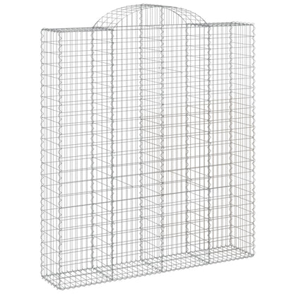 vidaXL Paniers à gabions arqués 8 pcs 200x50x220/240 cm Fer galvanisé