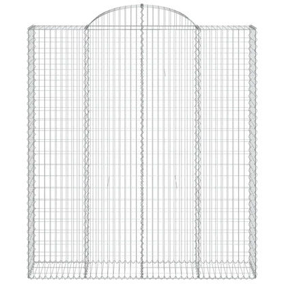 vidaXL Paniers à gabions arqués 8 pcs 200x50x220/240 cm Fer galvanisé
