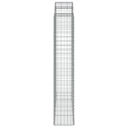 vidaXL Paniers à gabions arqués 8 pcs 200x50x220/240 cm Fer galvanisé