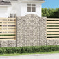 vidaXL Paniers à gabions arqués 8 pcs 200x50x220/240 cm Fer galvanisé