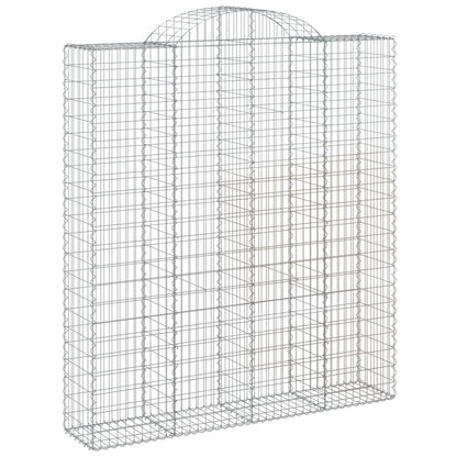 vidaXL Paniers à gabions arqués 10 pcs 200x50x220/240 cm Fer galvanisé